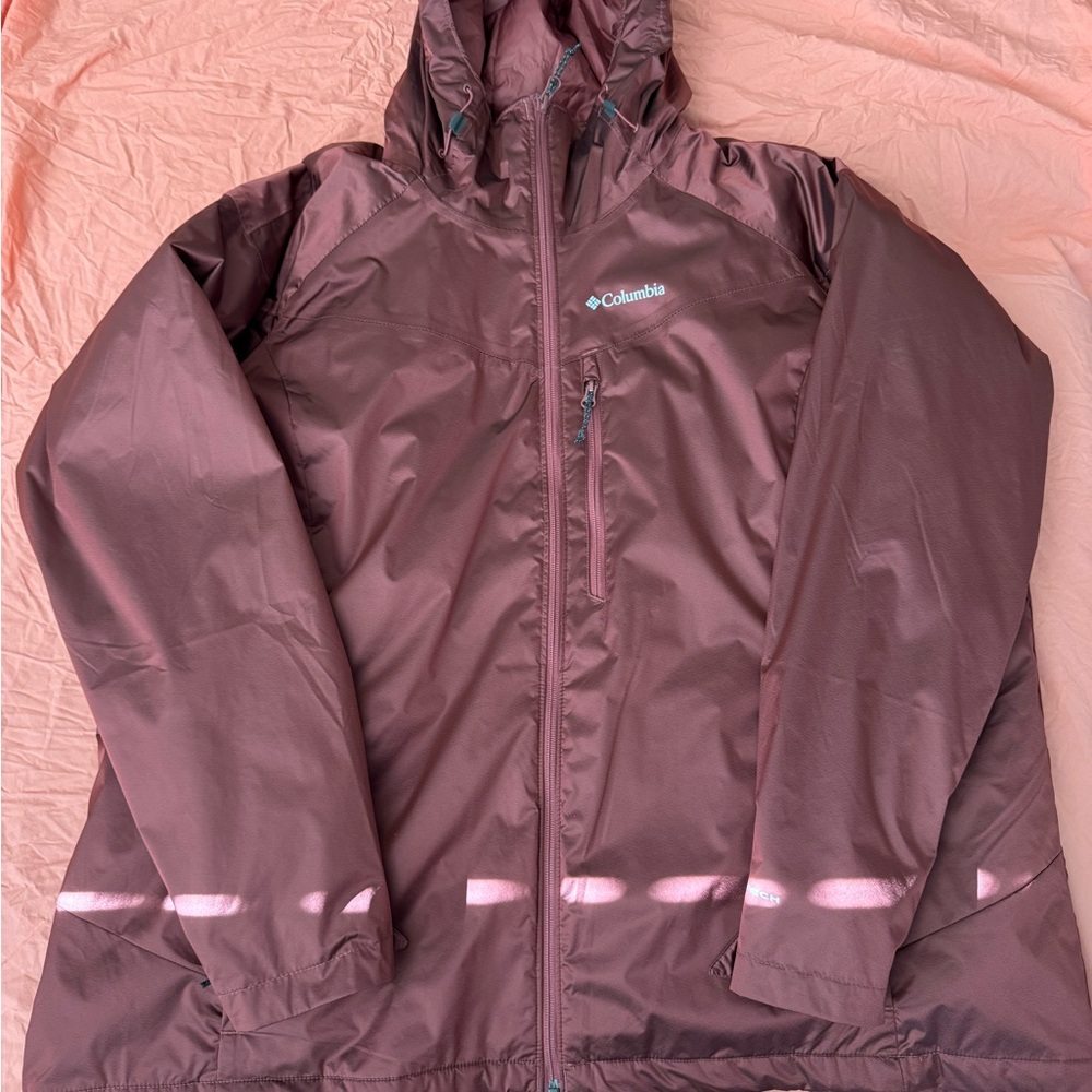 Columbia Burgundy and Orange Interchange Jacket